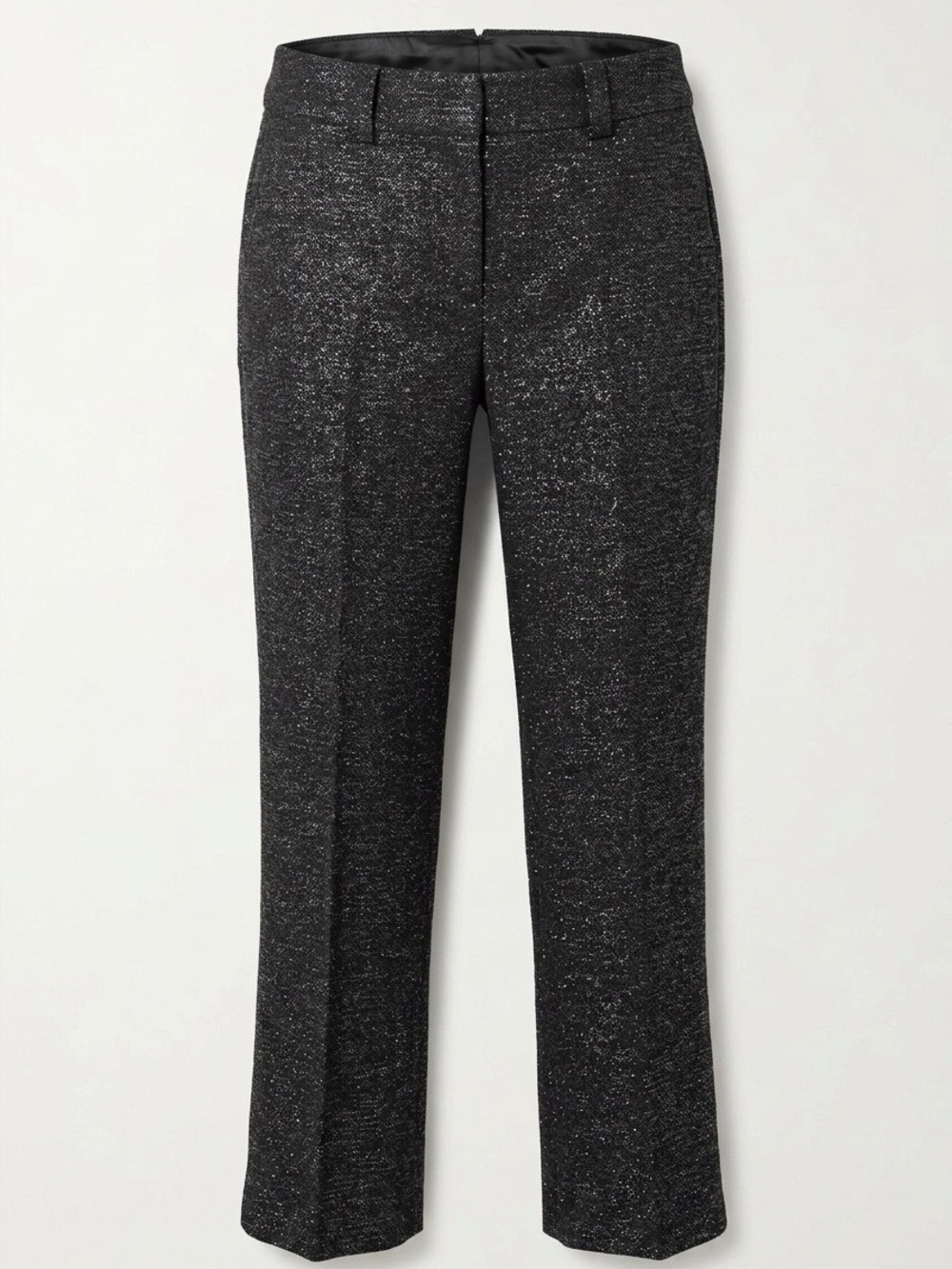 White House Black Market Women's Metallic Black Blake Bootcut Dress Pants - Picture 2 of 9